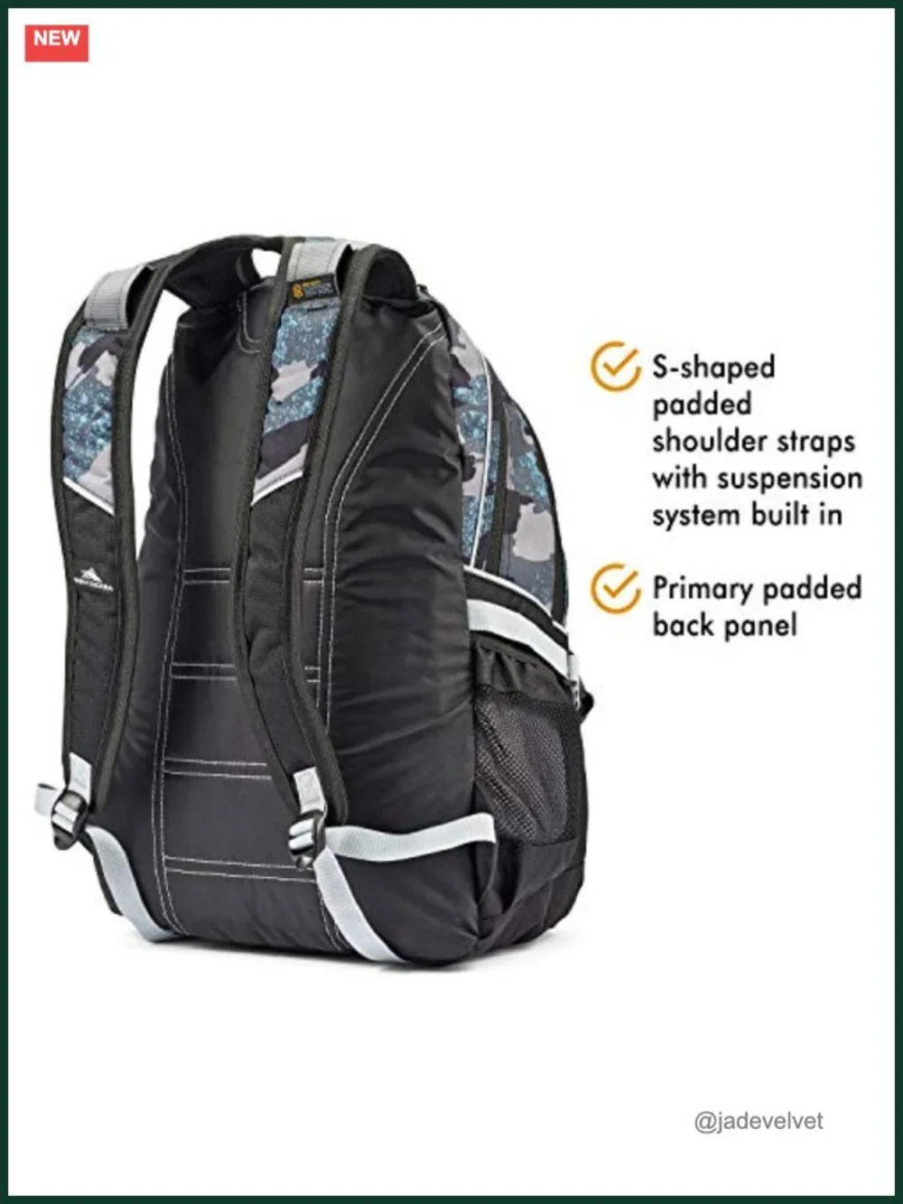 High Sierra Loop Backpack with Tablet Sleeve for Travel Work